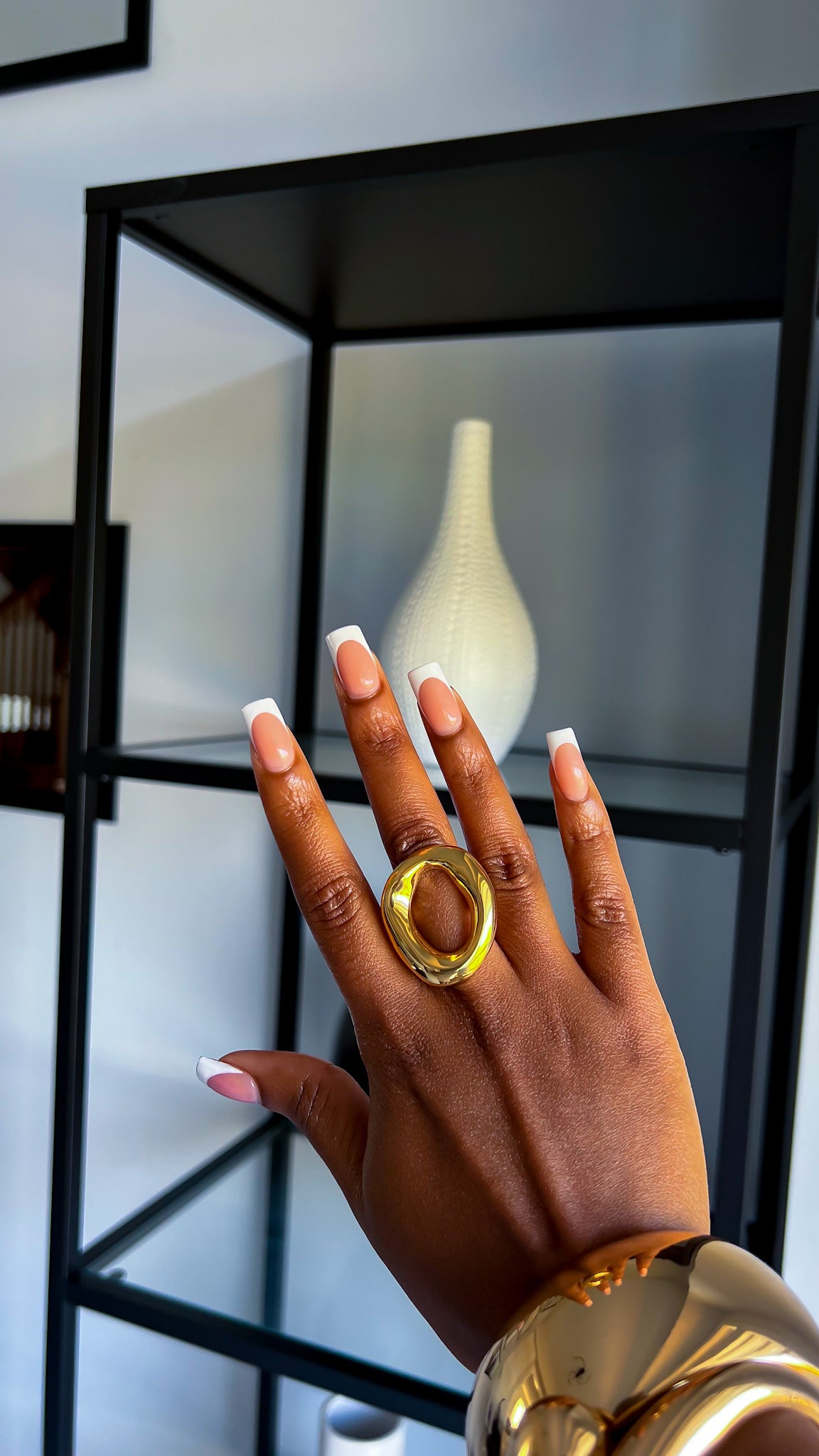 Luxe Golden Orb Ring