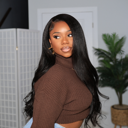 Kinky Straight Lace Frontal Wig